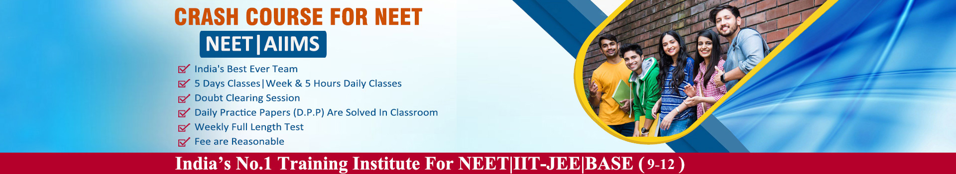 crash course for NEET in delhi